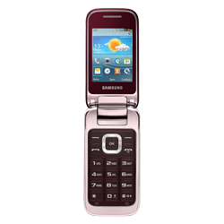 Celular Samsung GT-C3592 Flip / Dual SIM / Tela 2.4" / 850/900 / Câmera de 2MP - Vermelho 
