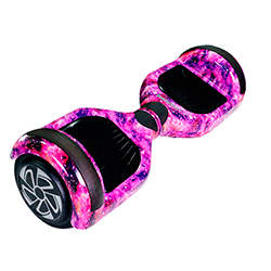 Scooter Elétrico Fontaine 6.5" / Bluetooth/ LED/ Bolsa - Pink Galaxia

