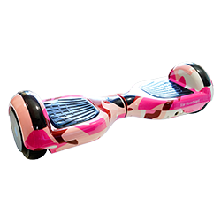 Scooter Elétrico Star Hoverboard 6.5 Bluetooth / LED / Bolsa - Rosa Camuflado