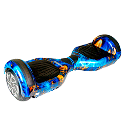 Scooter Fontaine 6.5" / Led / Bolsa / Bluetooth - Azul Camuflado