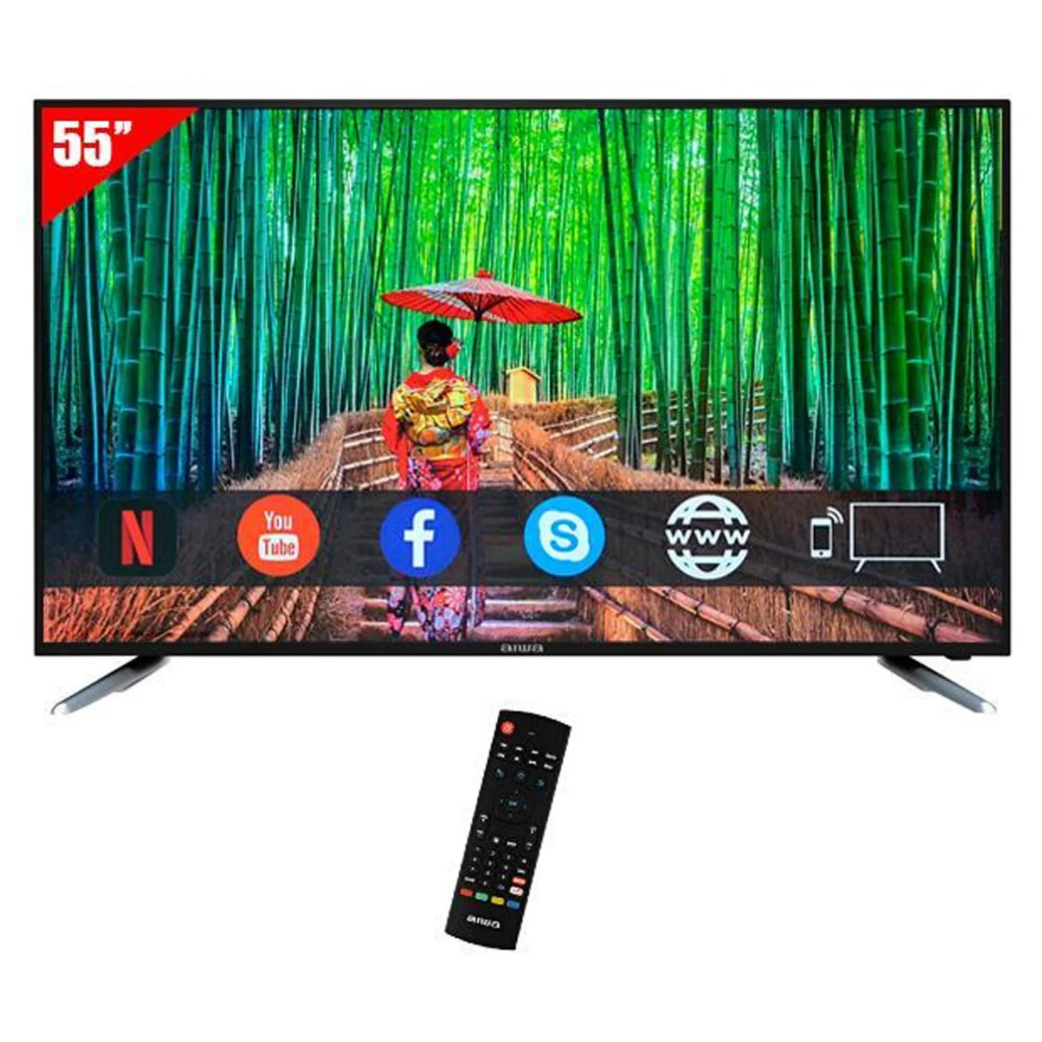 TV Smart Aiwa AW55B4KF 55" / LED / 4K Ultra HD / WIFI / HDMI / USB