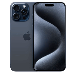 Celular Apple iPhone 15 Pro A2848 LL/A 256GB eSIM Tela 6.1" Câmera Tripla - Titânio Azul