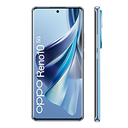 Celular Oppo Reno 10 5G 256GB / 8GB RAM / Dual SIM / Tela 6.7"/ Câmera Tripla - Azul Galcial