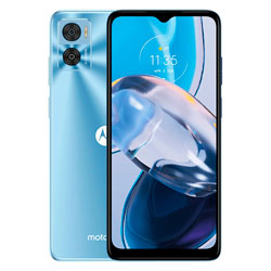 Smartphone Motorola Moto E22 XT2239-9 64GB 4GB RAM Dual SIM Tela 6.5" - Azul (Carregador USA) (Com Adaptador Brasileiro)