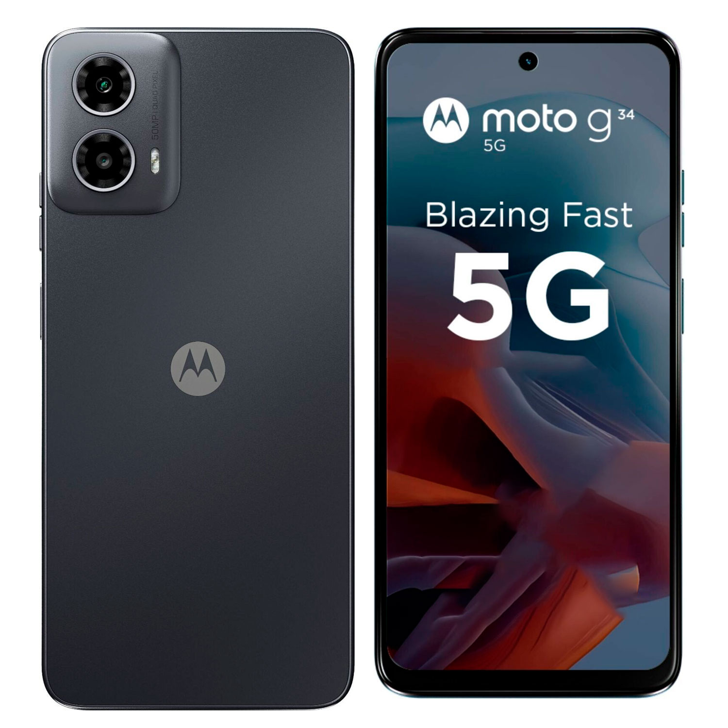 Smartphone Motorola Moto G34 5G XT2363-3 64GB 4GB RAM Tela 6.5" - Preto