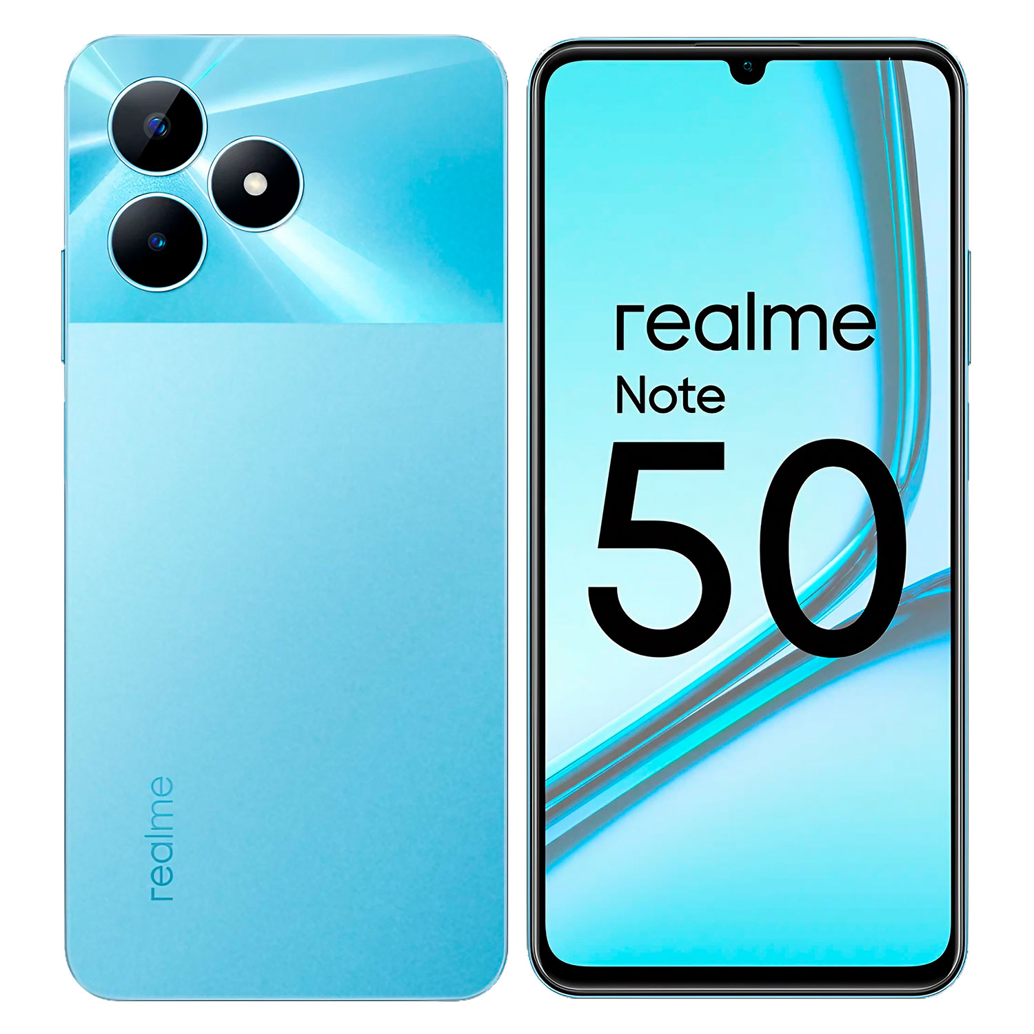 Smartphone Realme Note 50 RMX3834 64GB 3GB RAM Dual SIM Tela 6.74" - Azul (Anatel)
