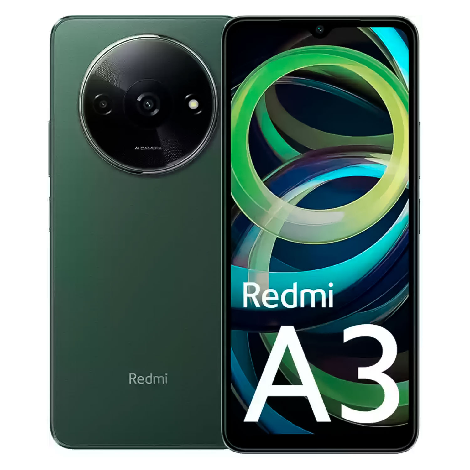 Smartphone Xiaomi Redmi A3 Global 64GB 3GB RAM Dual SIM Tela 6.71" - Verde (Caixa Slim)