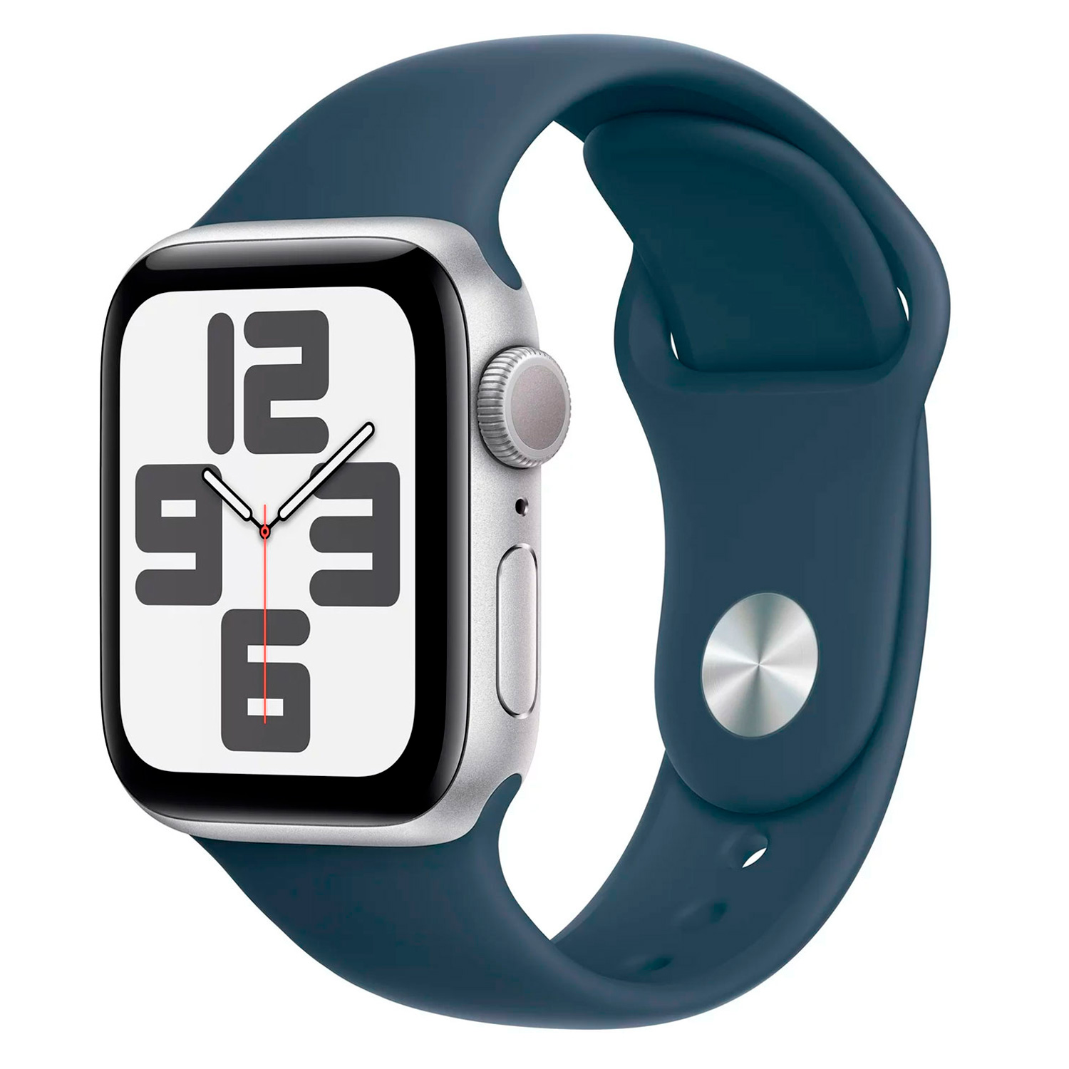 Apple Watch SE 2 2023 MRE13LL/A Caixa Alumínio 40mm Prata - Esportiva Azul (Caixa Danificada)
