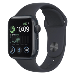 Apple Watch SE 2 GPS 40MM MNT73LL/A - Midnight Aluminum Case (2022)