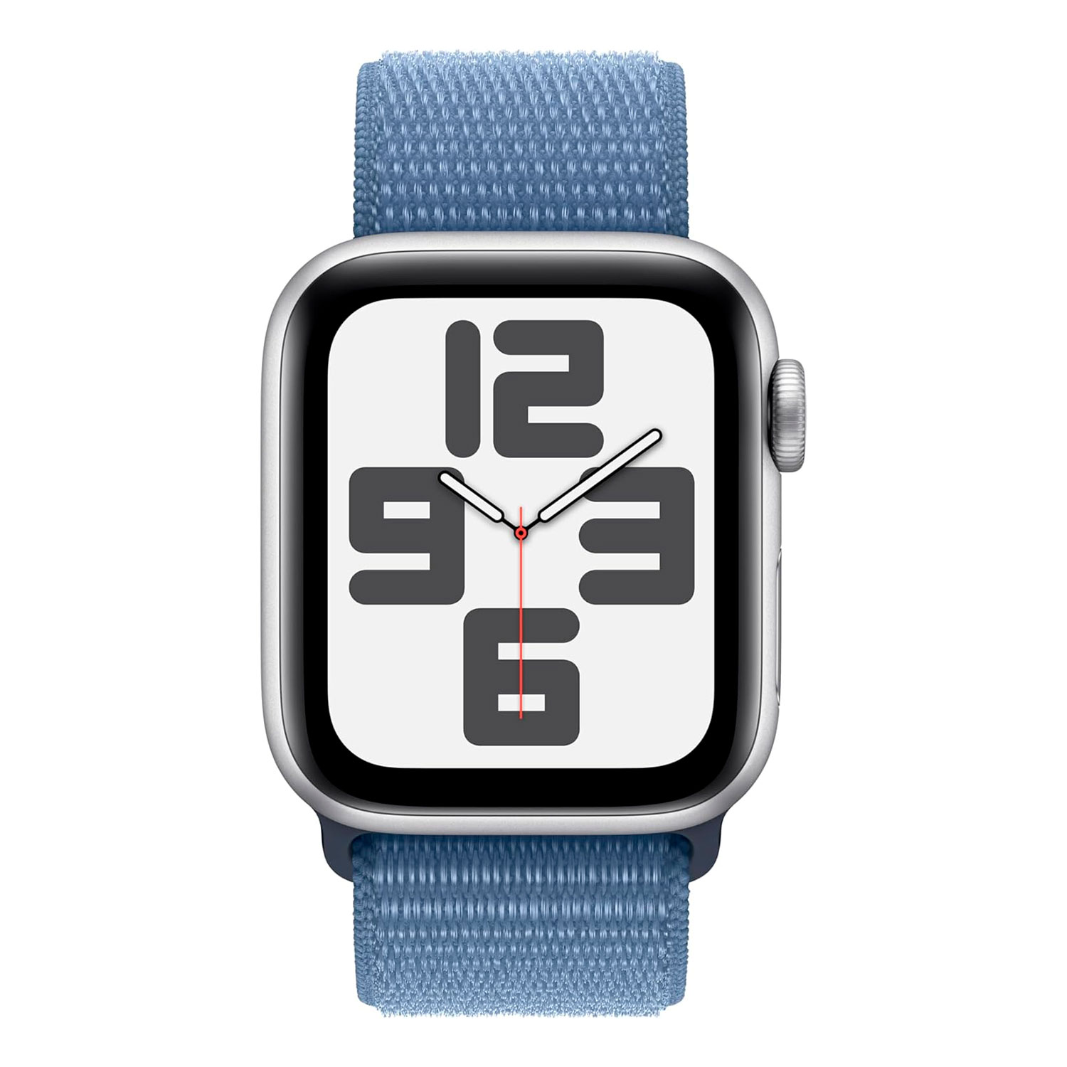 Apple Watch SE 2 MRE33LL/A Caixa Alumínio 40mm Prata - Loop Esportiva Azul