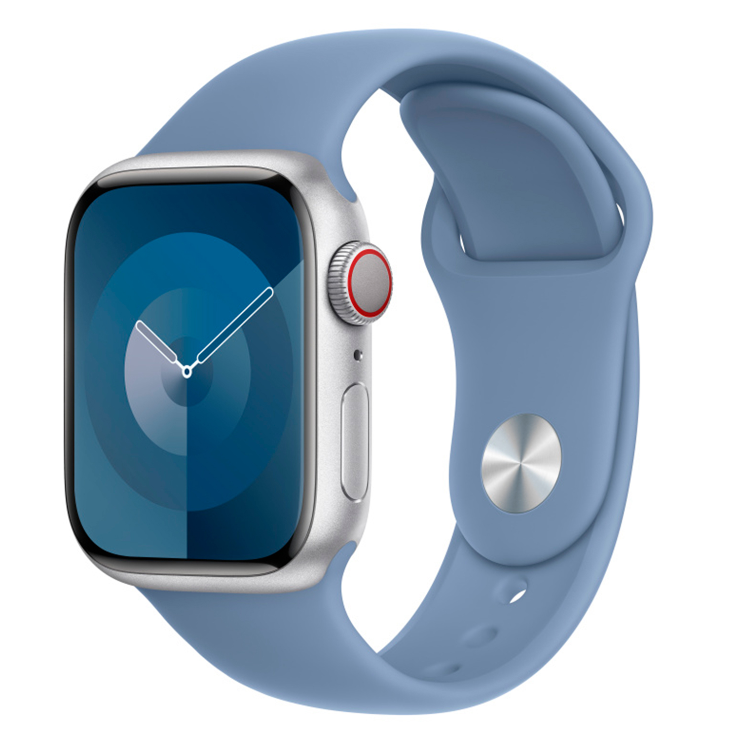 Apple Watch SE 2 MREC3LL/A Caixa Alumínio 44mm Prata - Esportiva Azul S/M