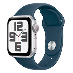 Apple Watch SE 2 MREE3LL/A Caixa Alumínio 44mm Prata - Esportiva Azul