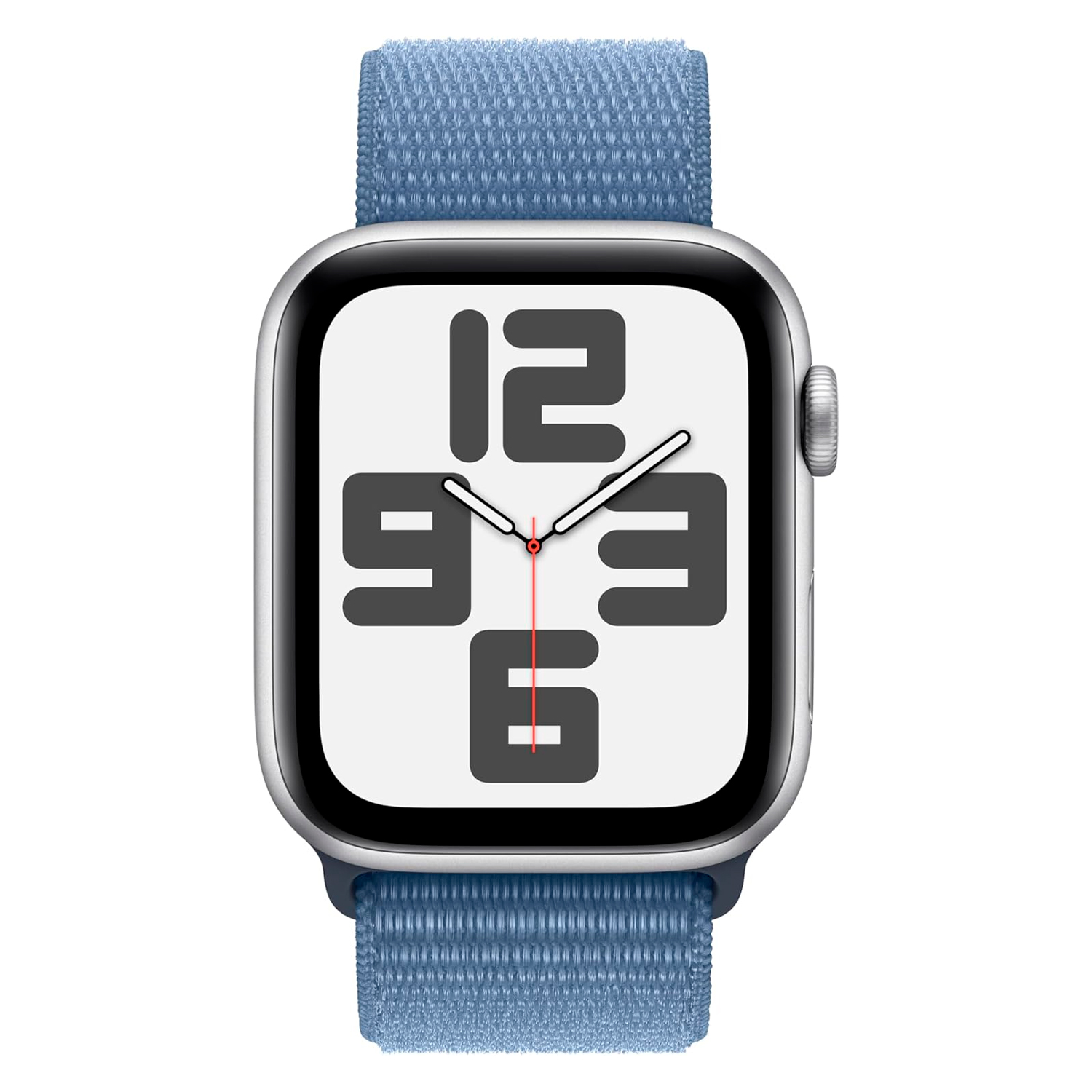 Apple Watch SE 2 MREF3LL/A Caixa Alumínio 44mm Prata - Loop Esportiva Azul 
