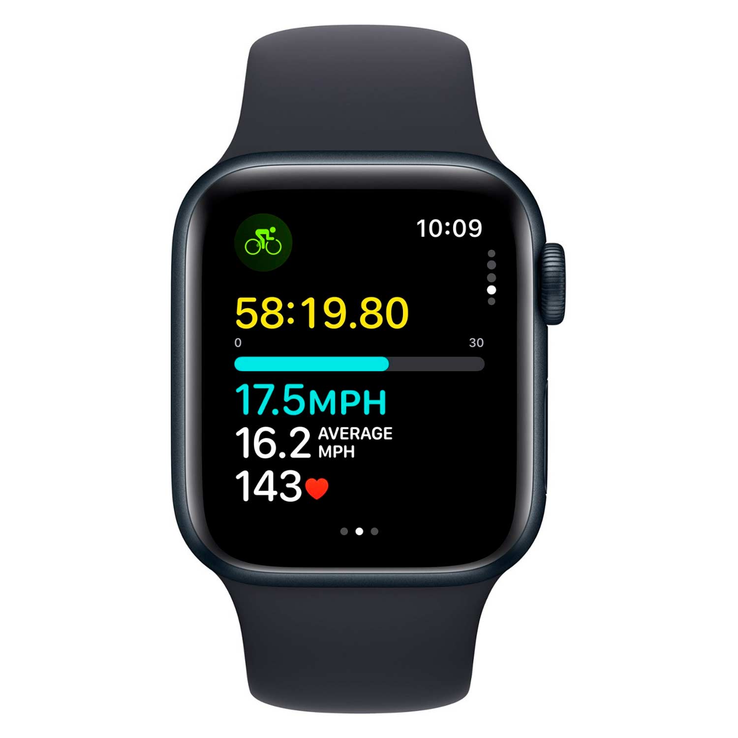 Apple Watch SE 2 MRG63LL/A Celular + GPS Caixa Alumínio 40mm Meia Noite - Esportiva Meia Noite S/M