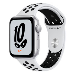 Apple Watch SE GPS 44MM MKQ73LZ/A - Nike Silver Aluminum Pure Black