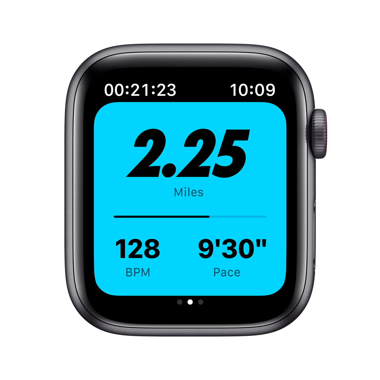 Apple Watch SE MG063LL/A Caixa Alumínio 44mm Cinza Espacial - Nike Esportiva Meia Noite