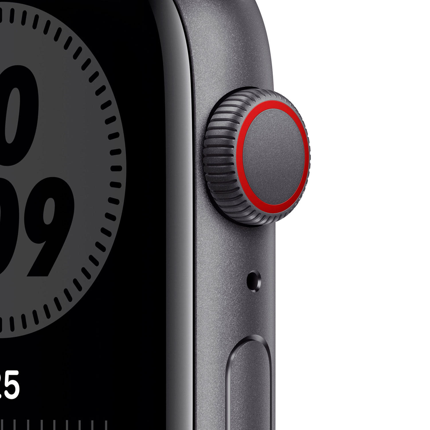 Apple Watch SE MG063LL/A Caixa Alumínio 44mm Cinza Espacial - Nike Esportiva Meia Noite