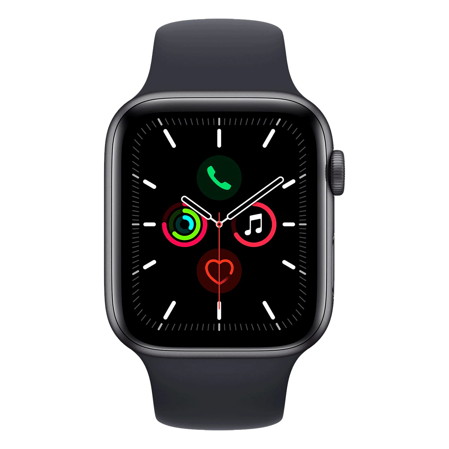 Apple Watch SE MKQ63LL/A Caixa Alumínio 44mm Cinza Espacial - Esportiva Meia Noite