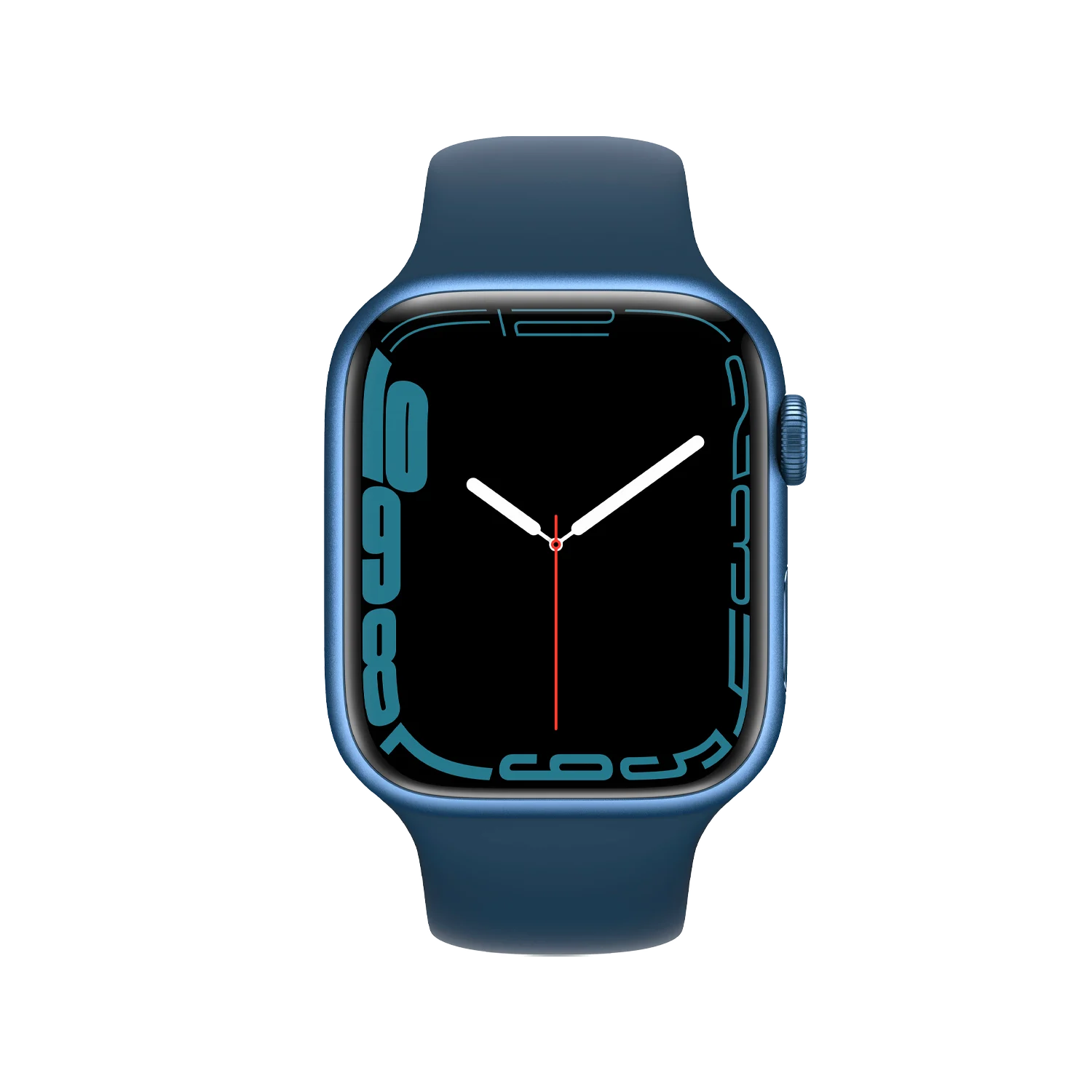 Apple Watch Series 7 MKN13LL/A Caixa Alumínio 41mm Azul - Esportiva Azul