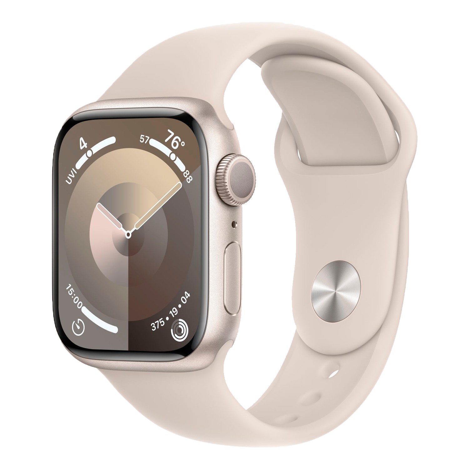 Apple Watch Series 9 MR8T3LW/A Caixa Alumínio 41mm Estelar - Esportiva Estelar S/M (Caixa Danificada)