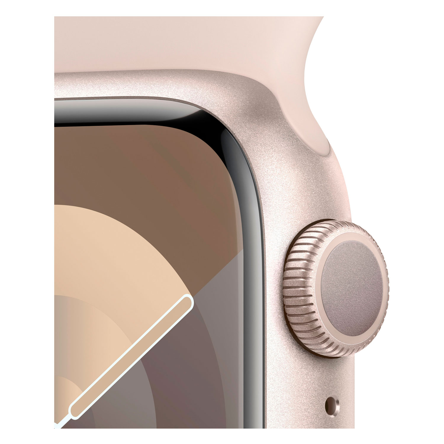 Apple Watch Series 9 MR8U3LW/A Caixa Alumínio 41mm Estelar - Esportiva Estelar M/L
