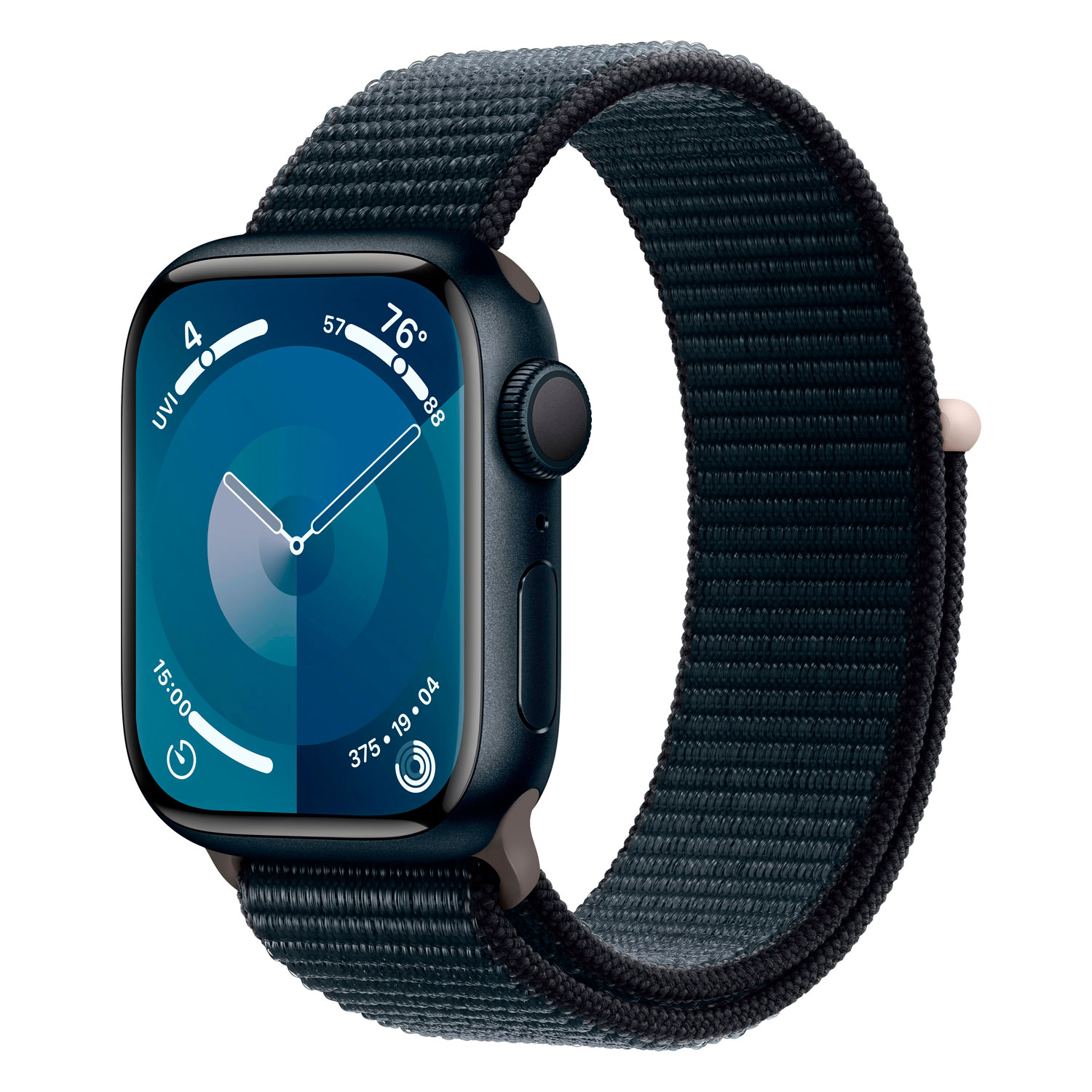 Apple Watch Series 9 MR8Y3LW/A Caixa Alumínio 41mm Meia Noite - Loop Esportiva Meia Noite