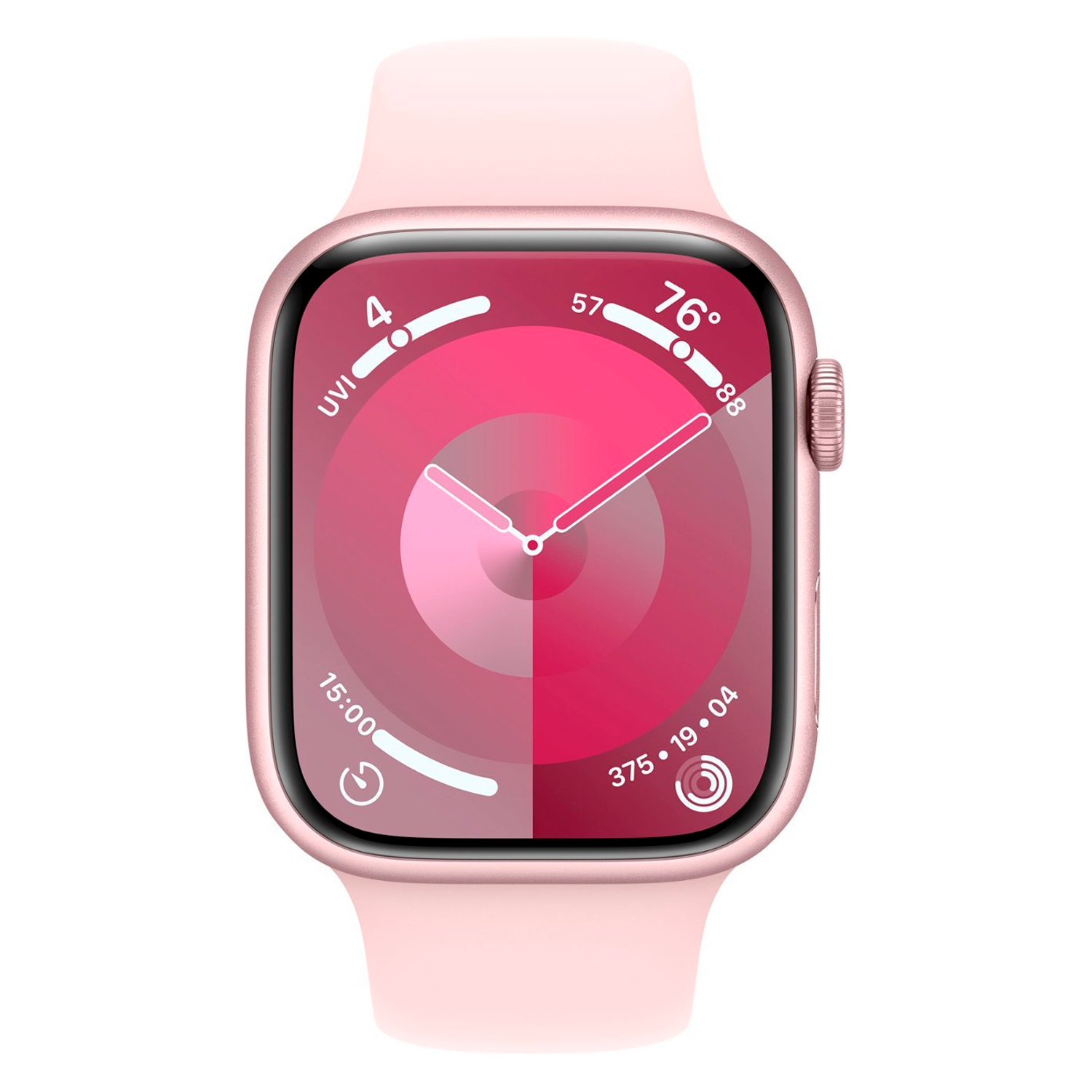 Apple Watch Series 9 MR933LL/A Caixa Alumínio 41mm Rosa - Esportiva Rosa S/M (Caixa Danificada)