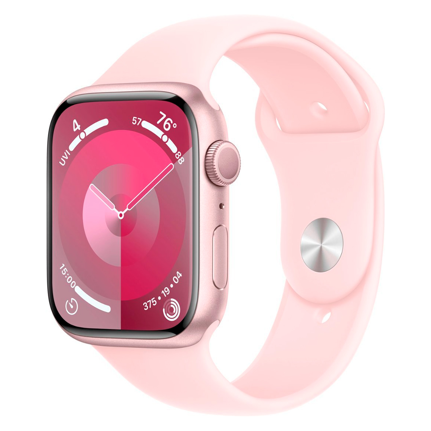 Apple Watch Series 9 MR943LL/A Caixa Alumínio 41mm Rosa - Esportiva Rosa M/L (Caixa Danificada)