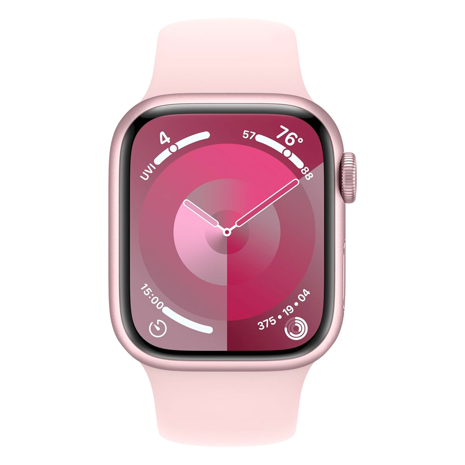 Apple Watch Series 9 MR943LL/A Caixa Alumínio 41mm Rosa - Esportiva Rosa M/L
