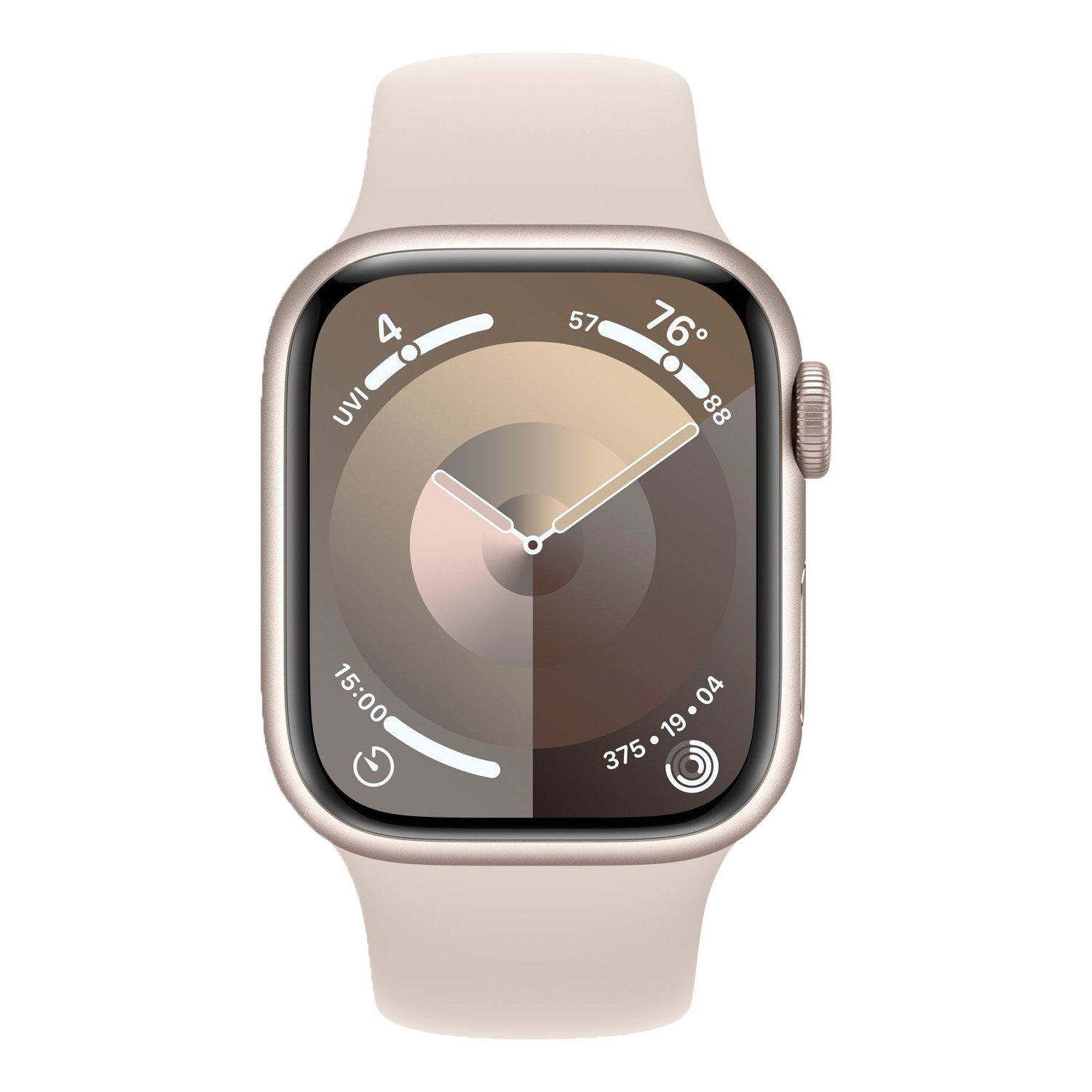 Apple Watch Series 9 MR963LW/A Caixa Alumínio 45mm Estelar - Esportiva Estelar S/M