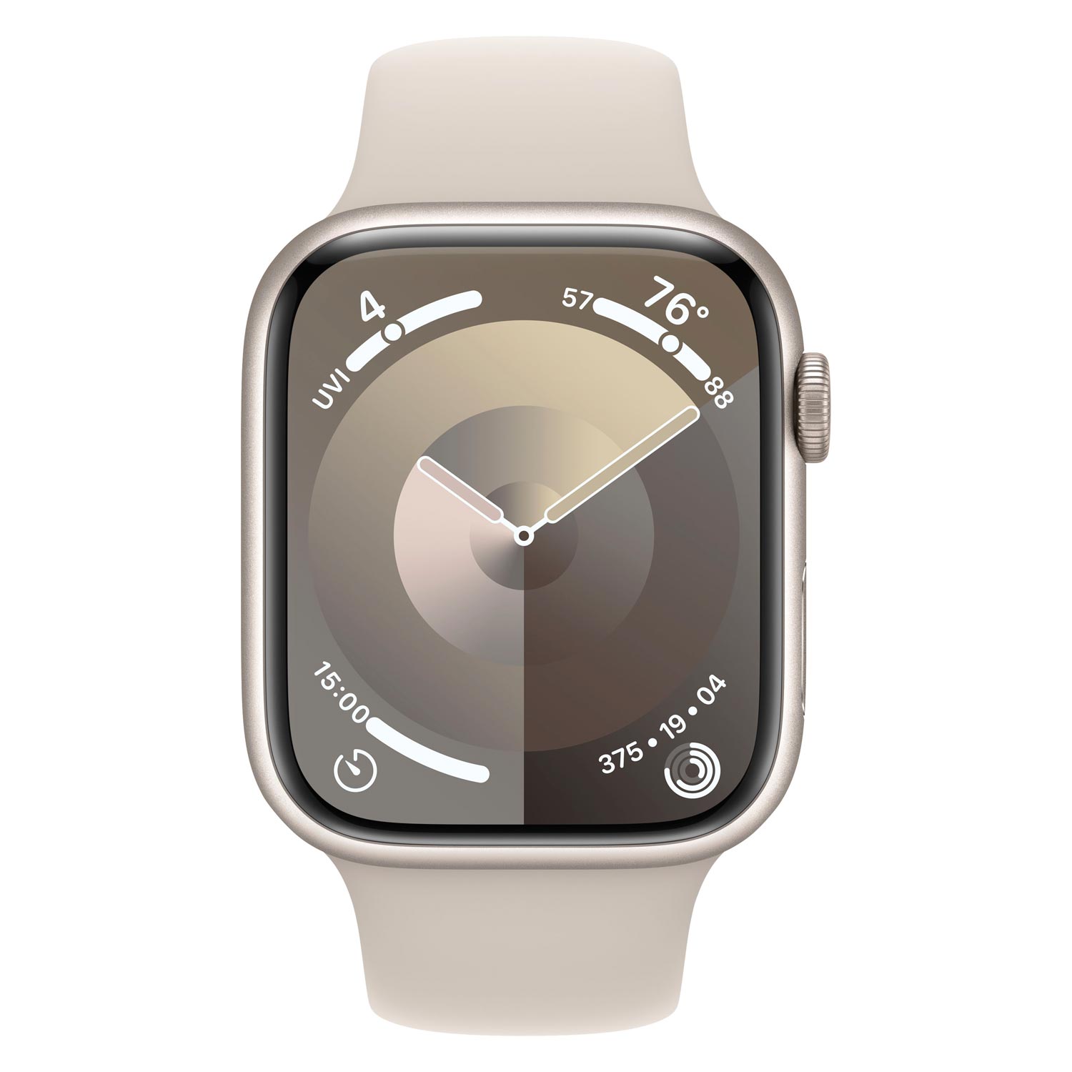 Apple Watch Series 9 MR973LW/A Caixa Alumínio 45mm Estelar - Esportiva Estelar M/L