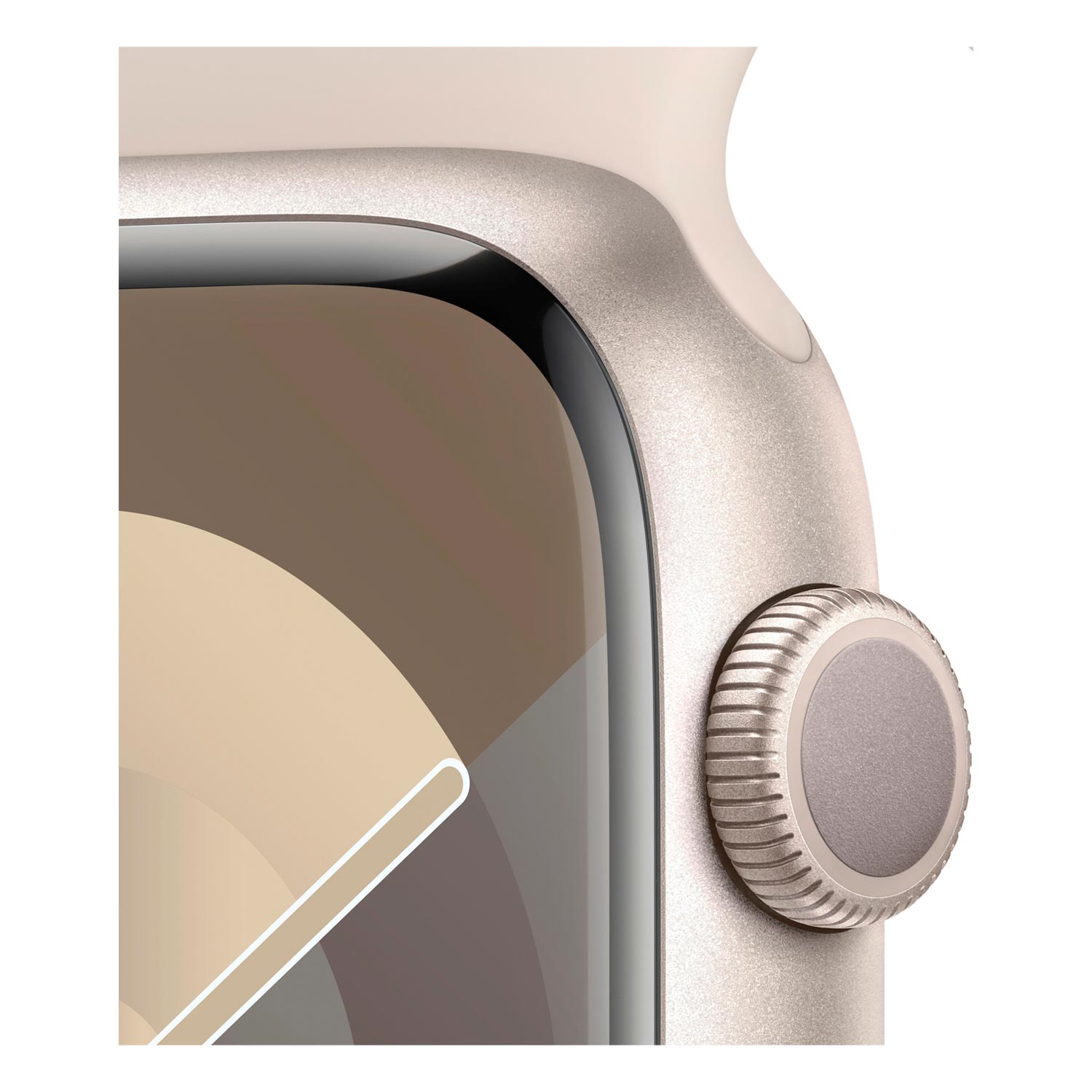 Apple Watch Series 9 MR973LW/A Caixa Alumínio 45mm Estelar - Esportiva Estelar M/L