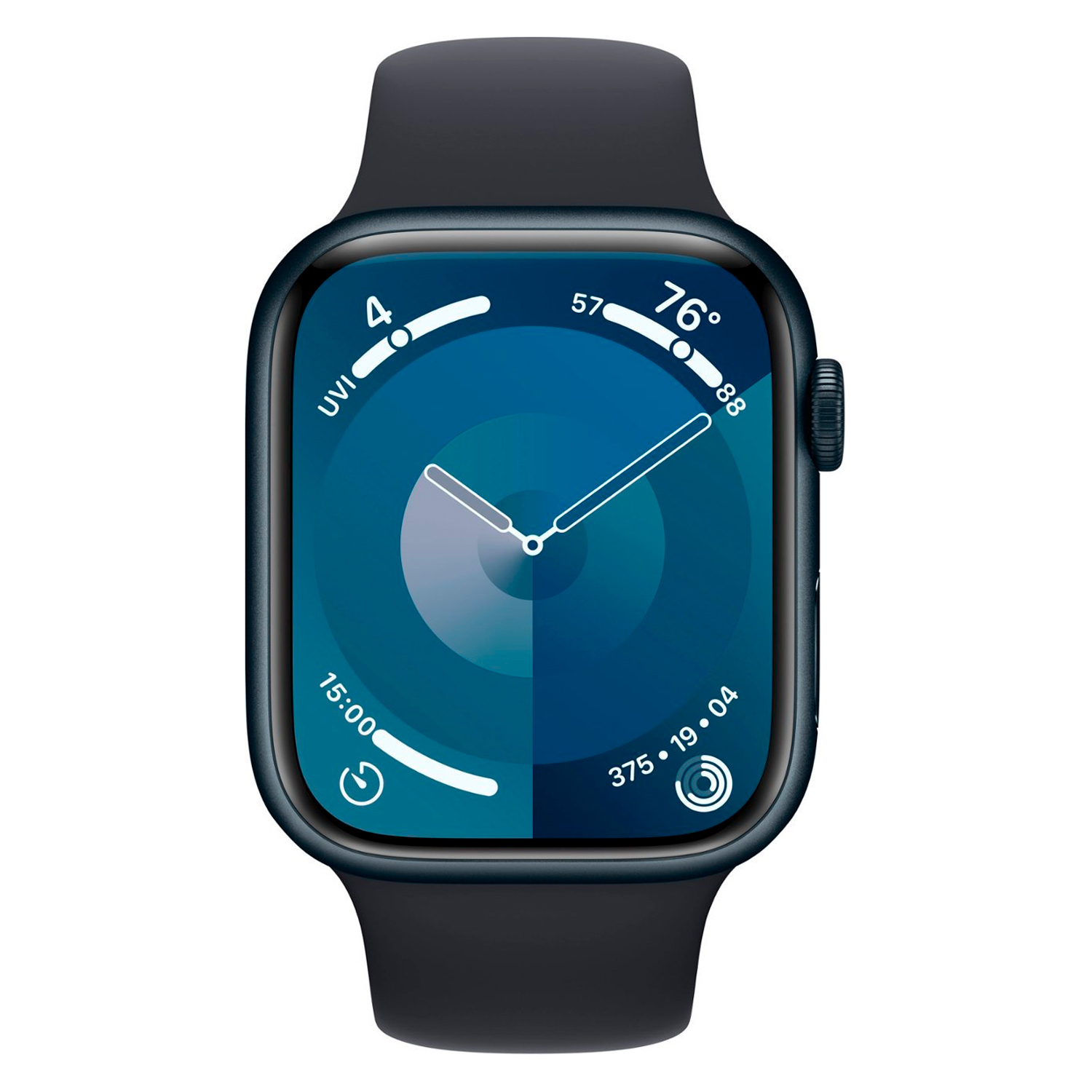 Apple Watch Series 9 MR9A3LL/A Caixa Alumínio 45mm Meia Noite - Esportiva Meia Noite M/L (Caixa Danificada)