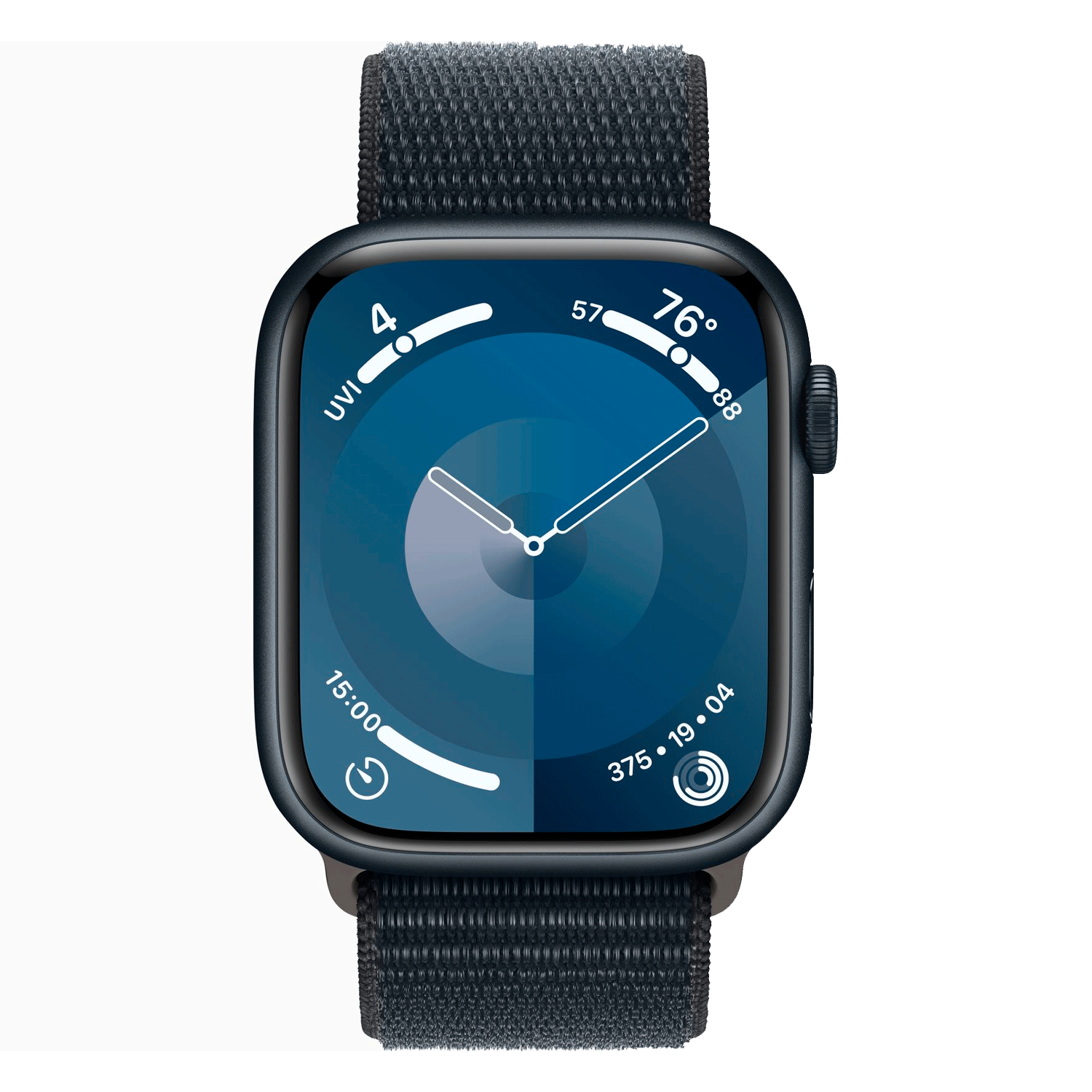 Apple Watch Series 9 MR9C3LL/A Caixa Alumínio 45mm Meia Noite - Esportiva Loop Meia Noite S/L
