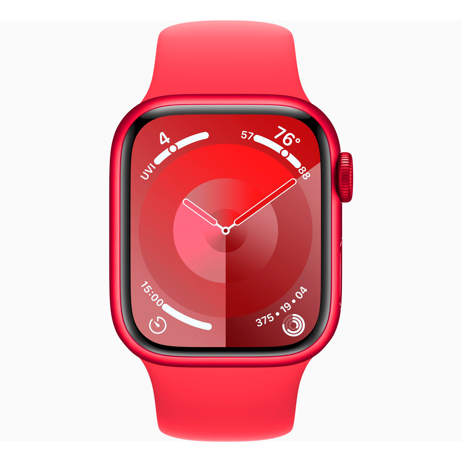 Apple Watch Series 9 MRXG3LL/A Caixa Alumínio 41mm Vermelho - Esportiva Vermelho S/M
