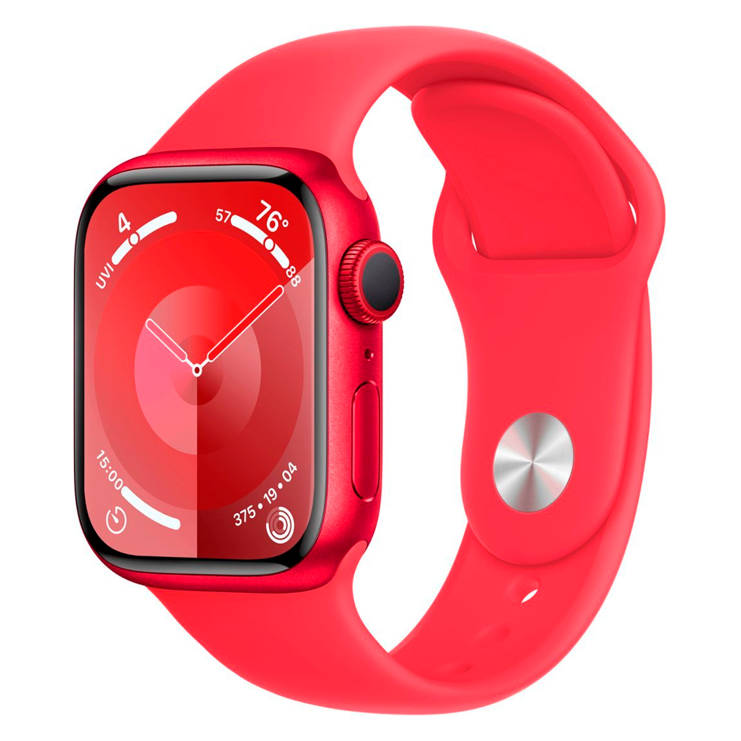 Apple Watch Series 9 MRXH3LL/A Caixa Alumínio 41mm Vermelho - Esportiva Vermelho M/L (Caixa Danificada)