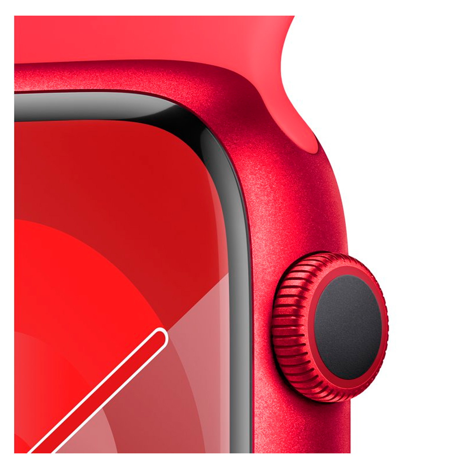 Apple Watch Series 9 MRXJ3LL/A Caixa Alumínio 45mm Vermelho - Esportiva Vermelho