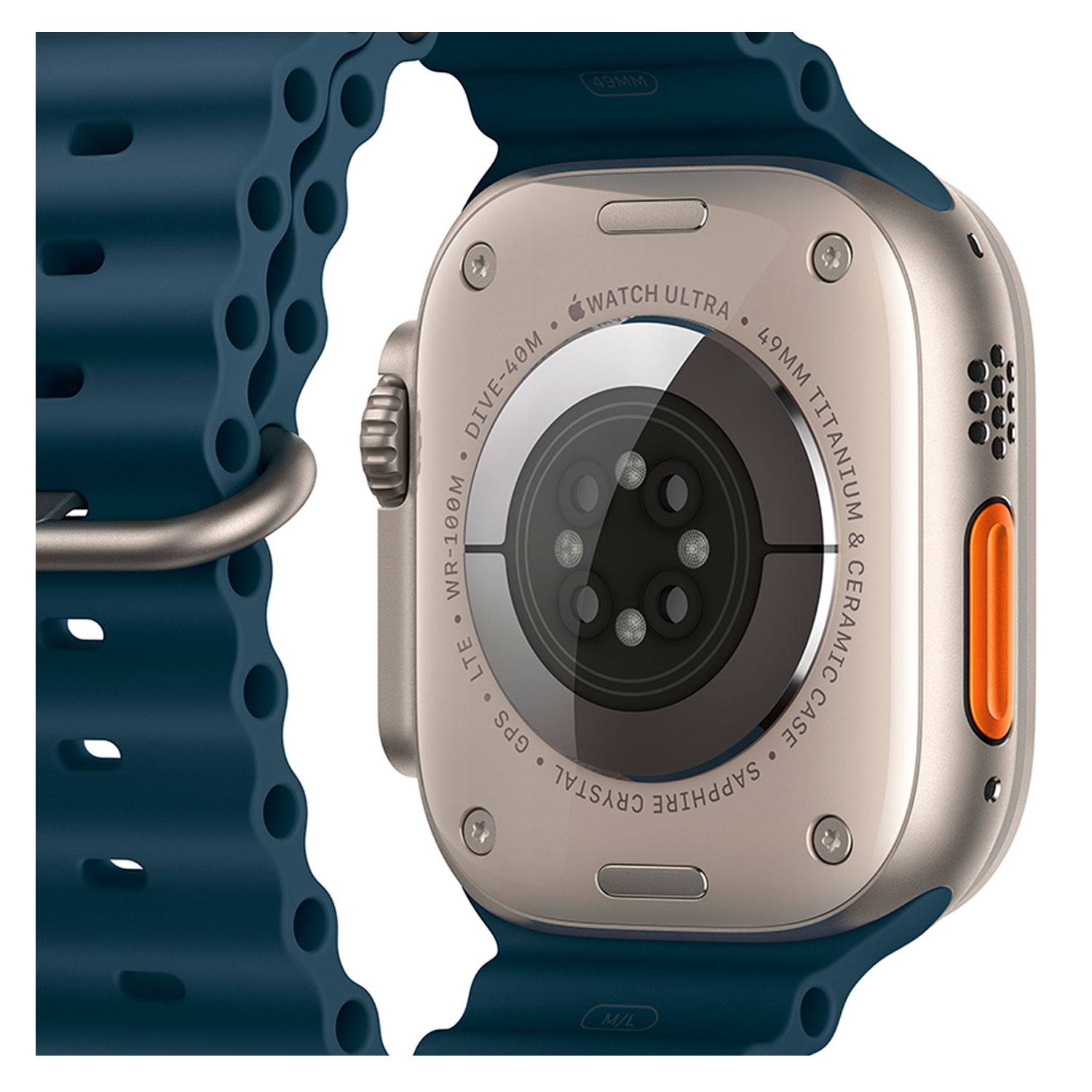 Apple Watch Ultra 2 MREG3LW/A Celular + GPS Caixa Titânio 49mm - Oceano Azul