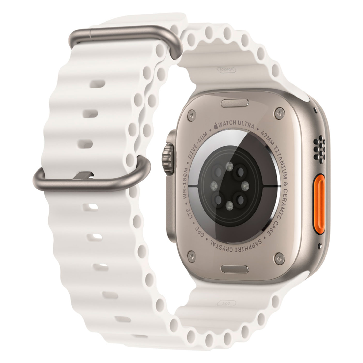 Apple Watch Ultra 2 MREJ3LW/A Celular + GPS Caixa Titânio 49mm - Oceano Branco