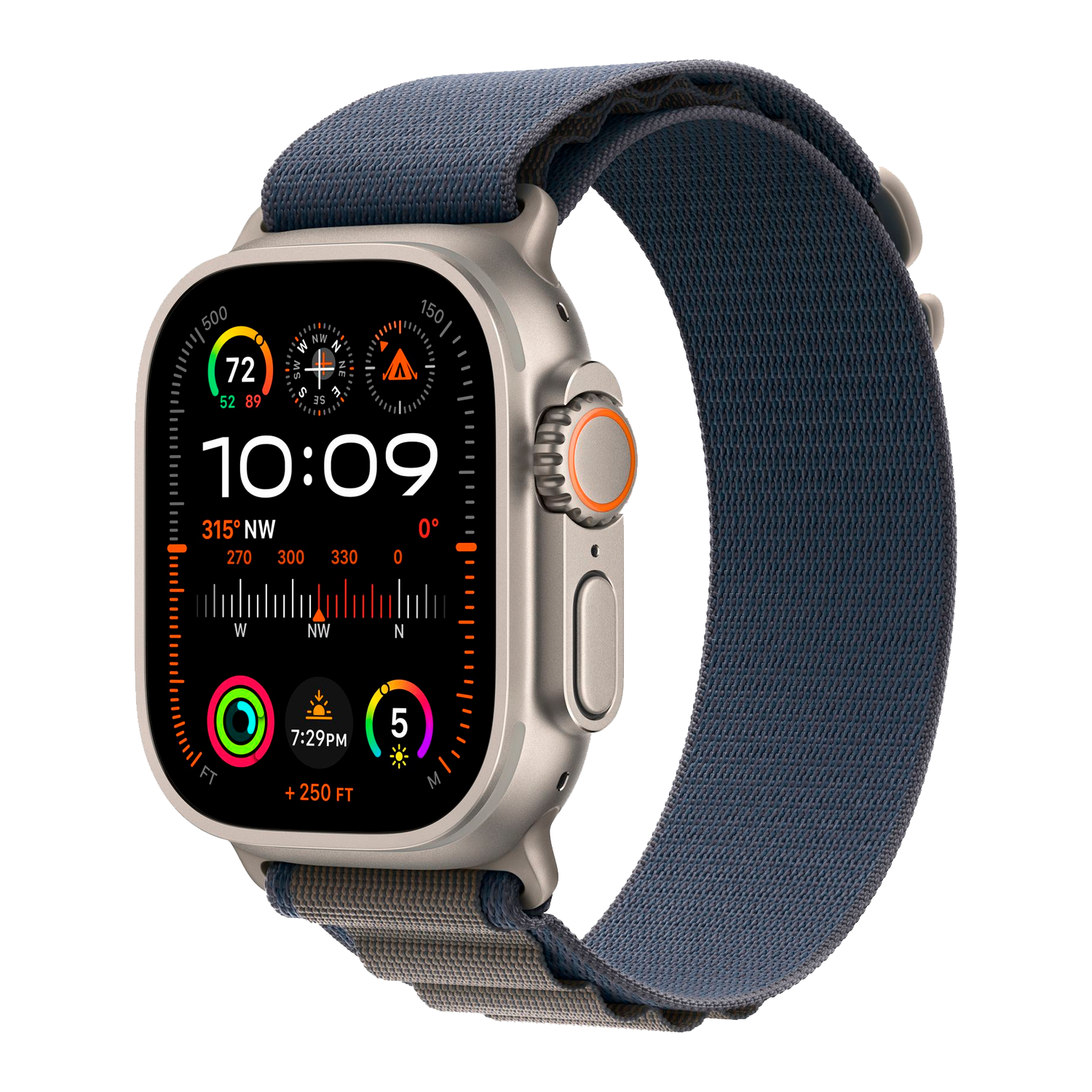 Apple Watch Ultra 2 MREK3LL/A Celular + GPS Caixa Titânio 49mm - Loop Alpine Azul