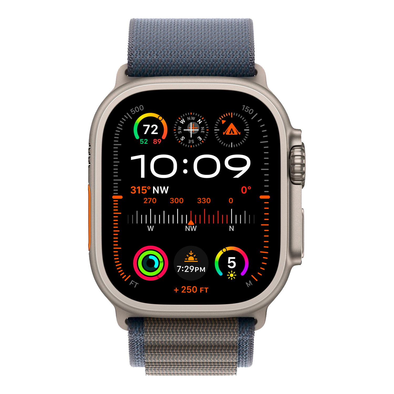 Apple Watch Ultra 2 MREK3LL/A Celular + GPS Caixa Titânio 49mm - Loop Alpine Azul