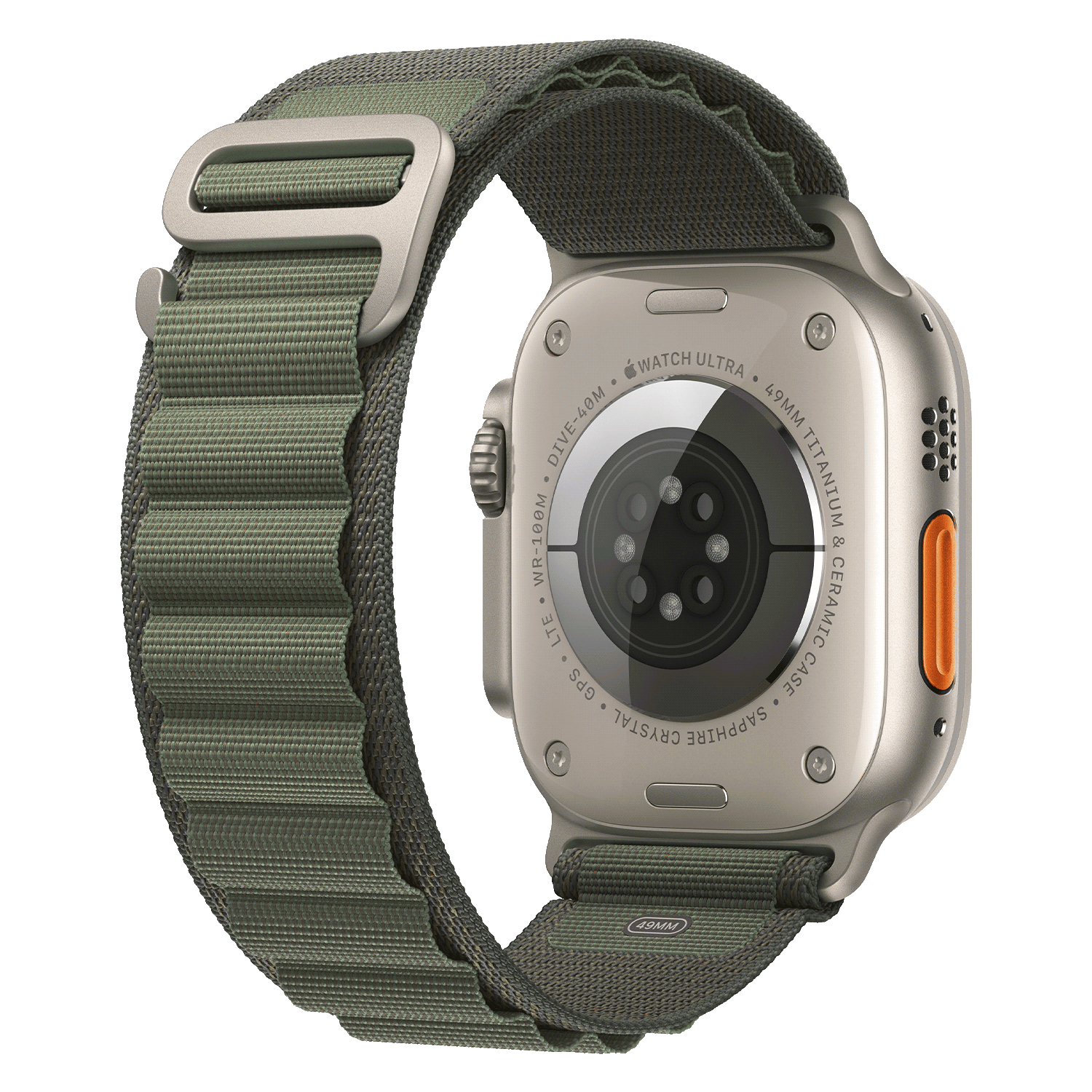 Apple Watch Ultra MQEW3LL/A Celular + GPS Caixa Titânio 4933 - Loop Alpine Verde