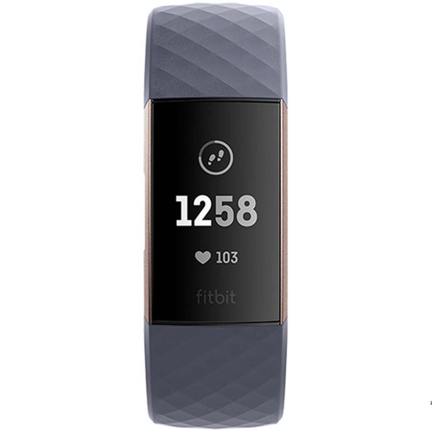 Pulseira Inteligente Fitbit Charge 3 FB409RGGY - Azul e Dourado