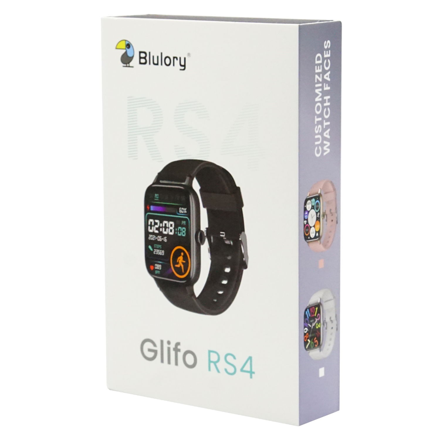 Smartwatch Blulory Glifo RS4 45mm - Preto