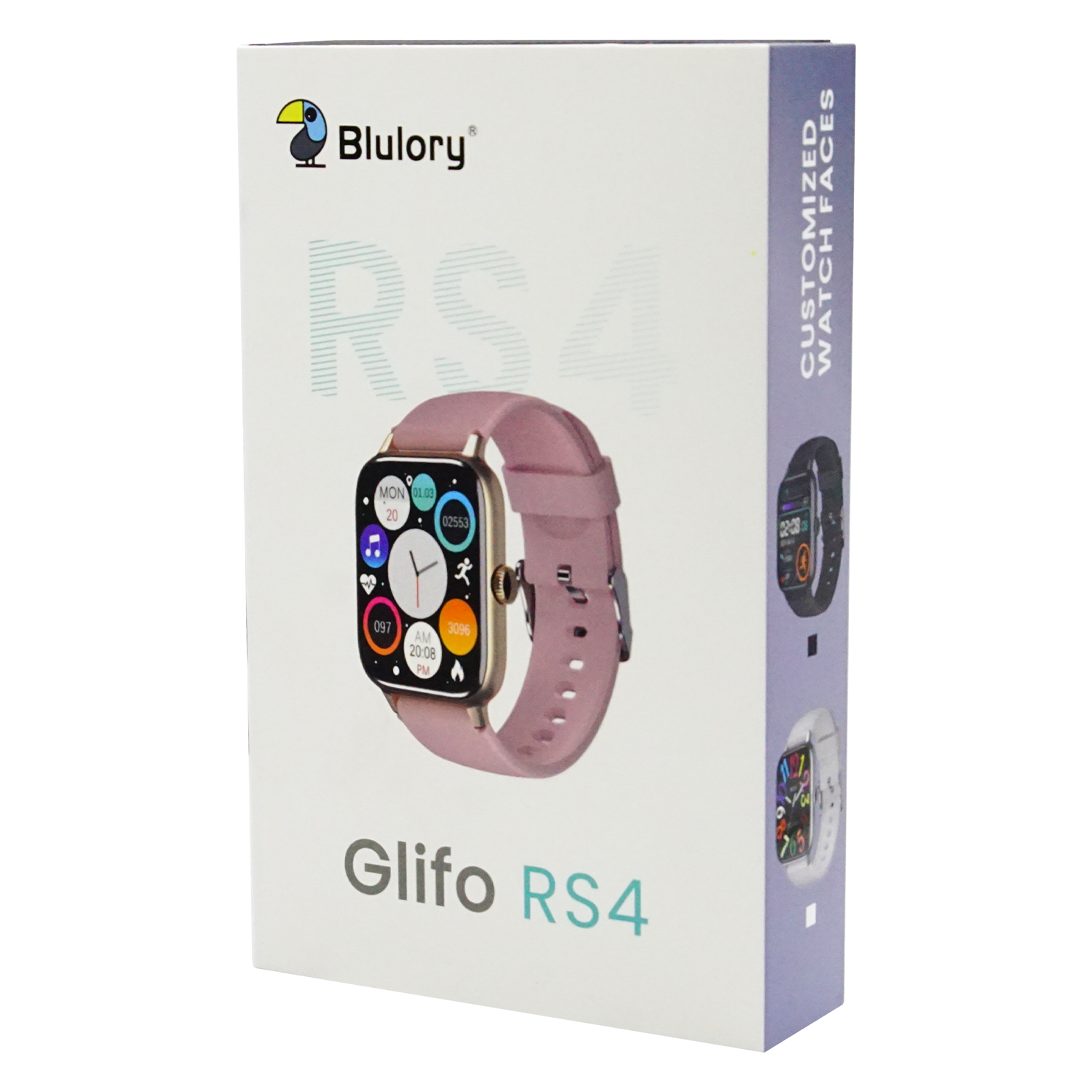 Smartwatch Blulory Glifo RS4 45mm - Rosa