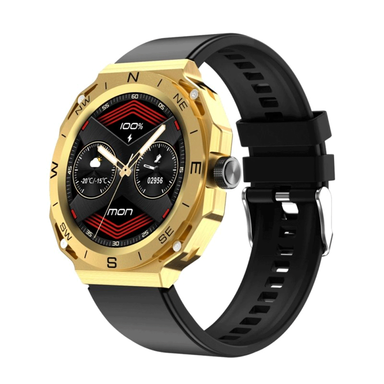 Smartwatch Blulory RT 49mm - Dourado 
