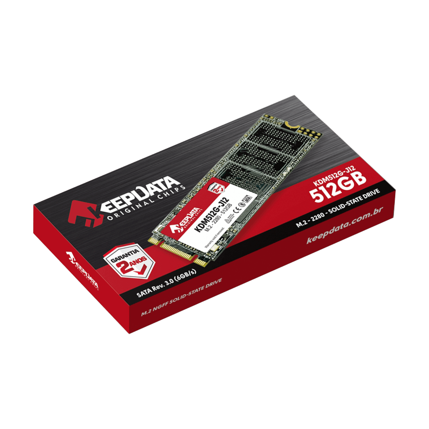 SSD M.2 Keepdata 512GB / 2280 / SATA 3 - (KDM512G-J12)
