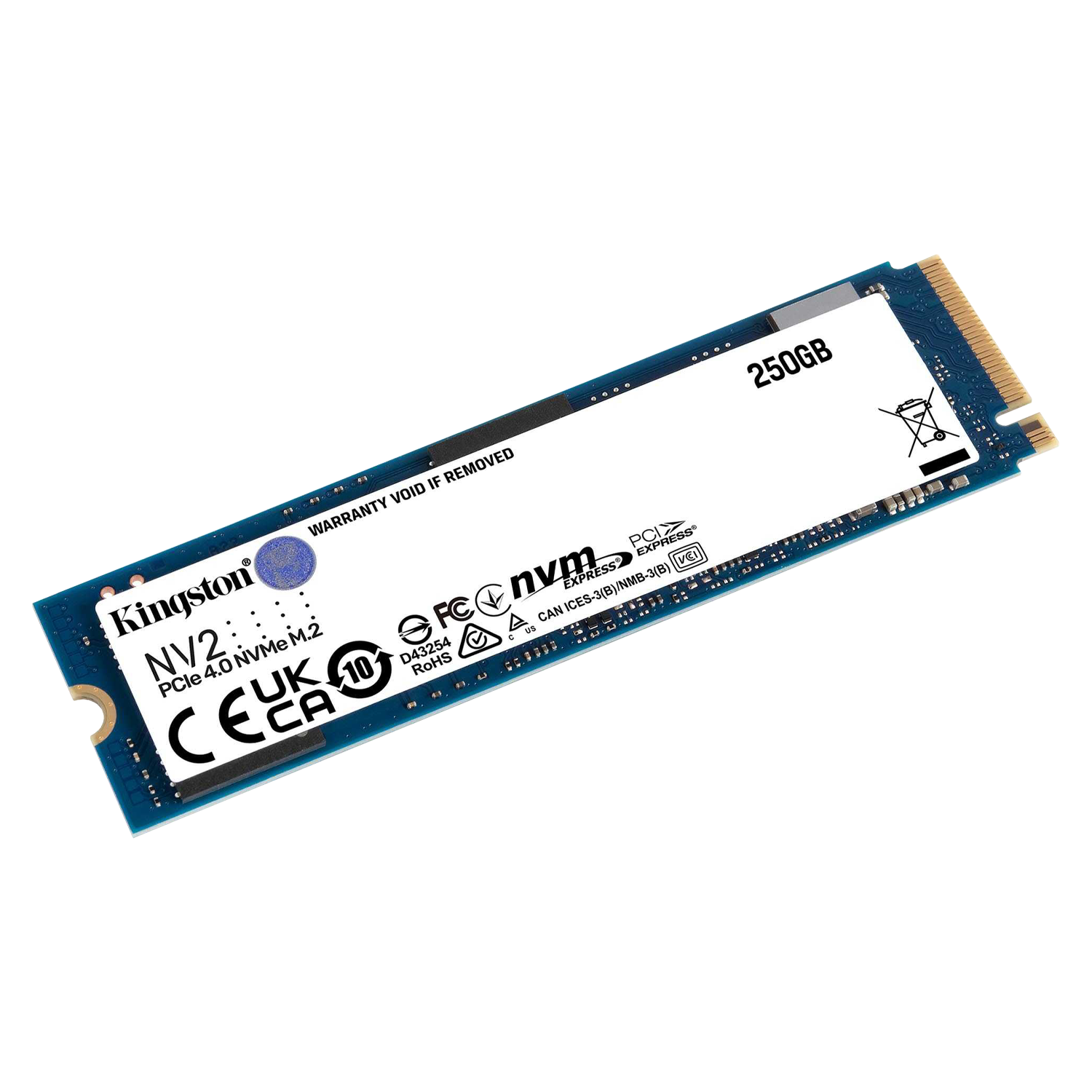 SSD M.2 Kingston NV2 250GB NVMe PCIe 4.0 - SNV2S/250G
