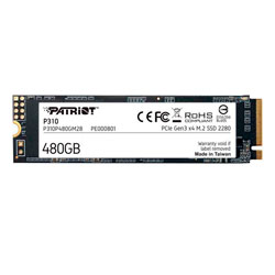 SSD M.2 Patriot P310 480GB NVMe PCIe Gen 3 - P310P480GM28