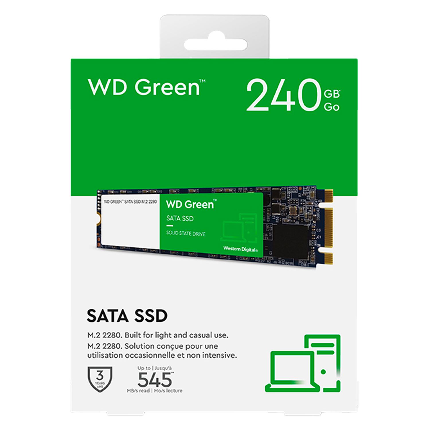 SSD M.2 Western Digital Green 240GB / SATA 3 - (WDS240G3G0B)
